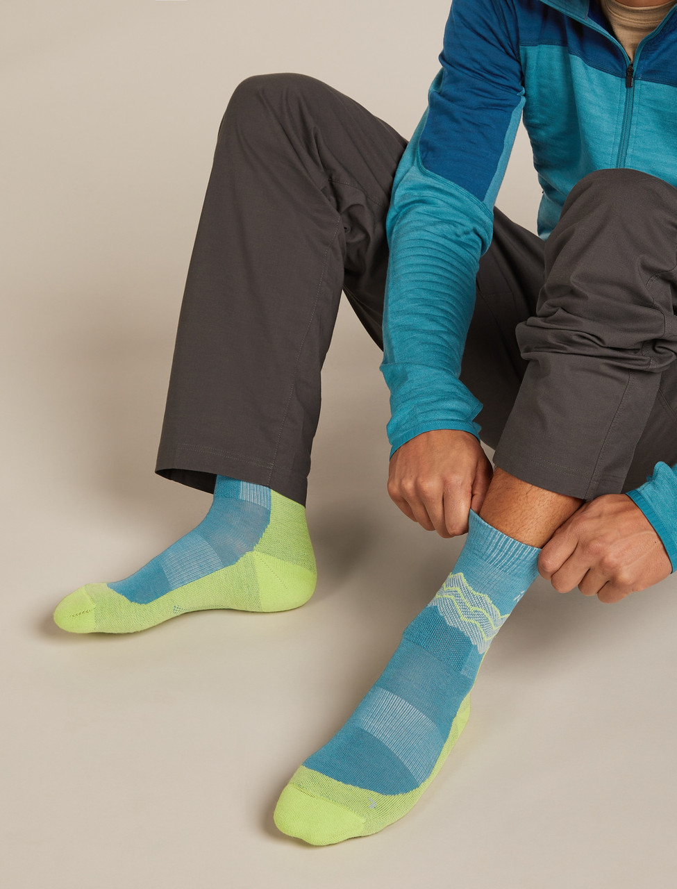 icebreaker Hike+ Medium Crew Across the Peaks Socks - Men's