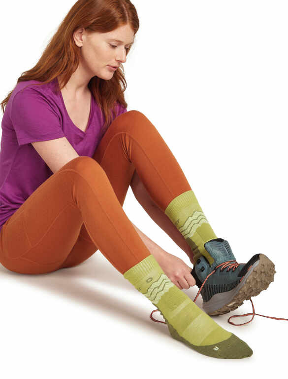 icebreaker Hike+ Medium Crew Across the Peaks Socks - Women's