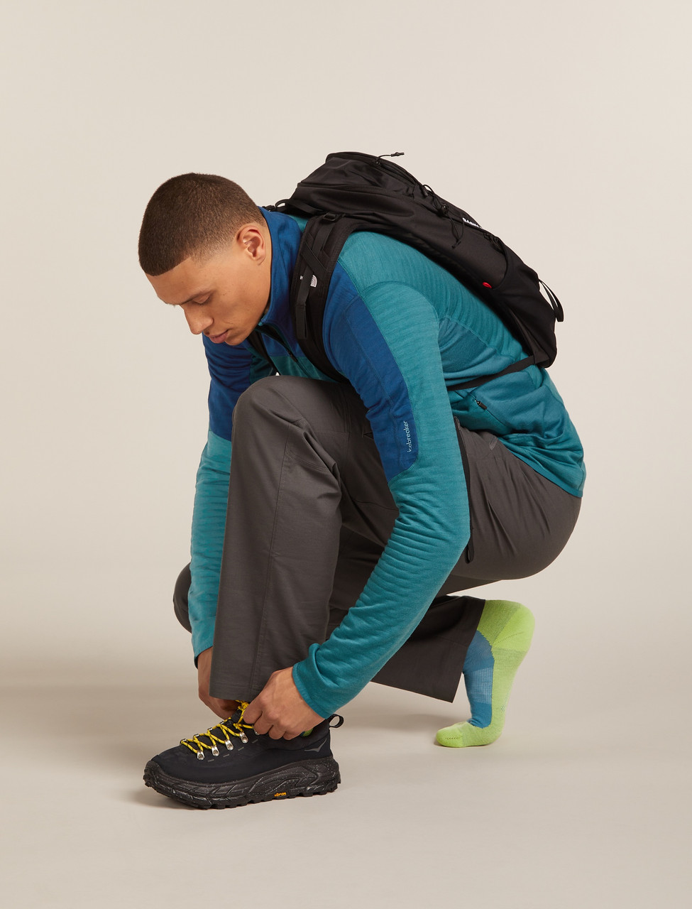 icebreaker Hike+ Medium Crew Across the Peaks Socks - Men's