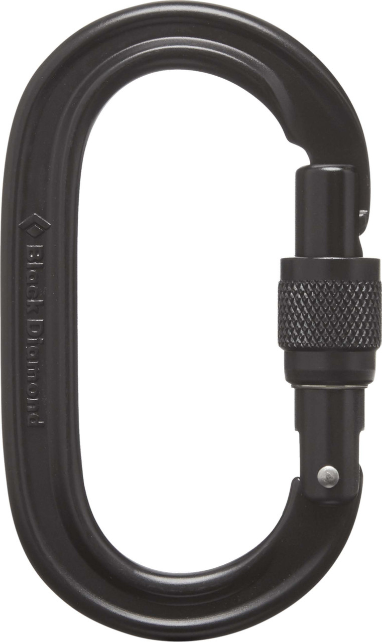 Black Diamond Oval Keylock Screwgate Carabiner