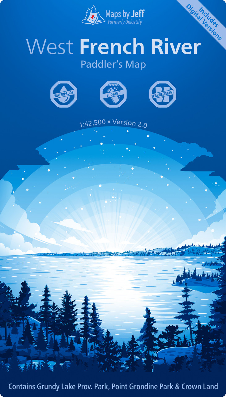 Jeff's Map West French River Paddler's Map