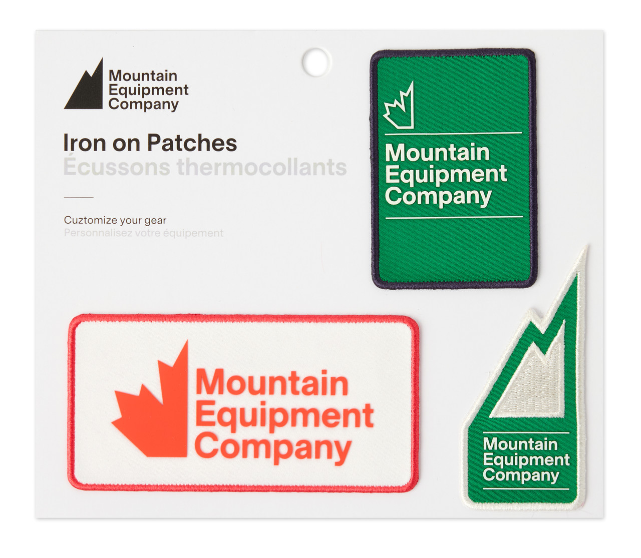 MEC Iron on Patches 3-Pack