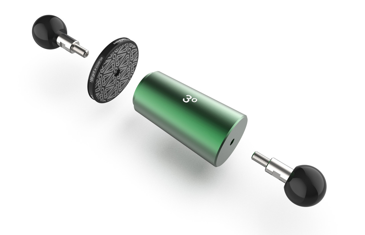 Tools4Boards Rolling Pin 3 Degrees + Puck RP KGS Swiss Diamond 400 Grit