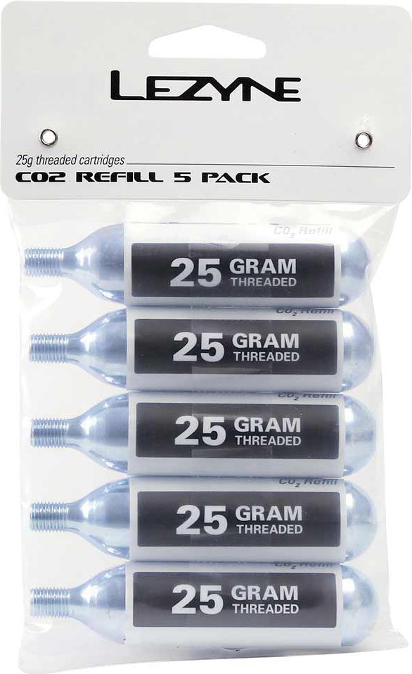 Lezyne CO2 Cartridges - 25g (5-Pack)