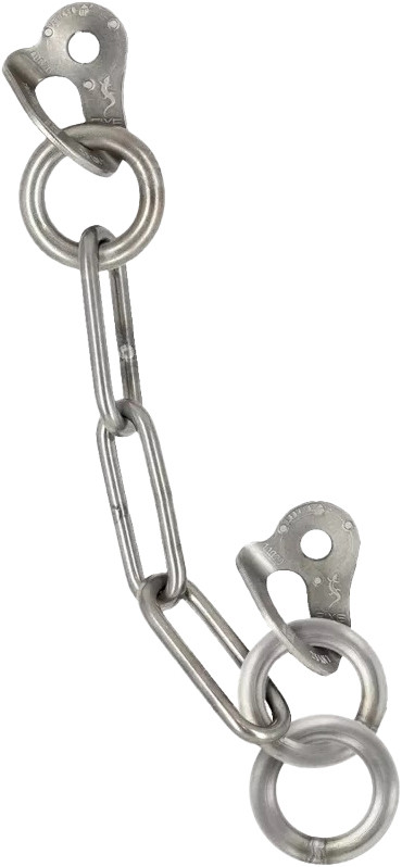 Fixe 316 SS D-Belay Station with Single Carabiner 3/8"