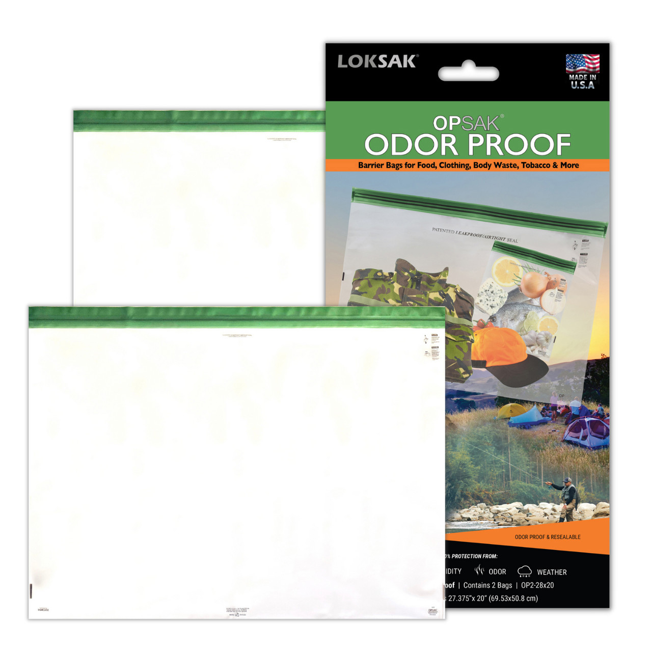 LOKSAK OPSak Odour Proof Barrier Bags 2 Pack