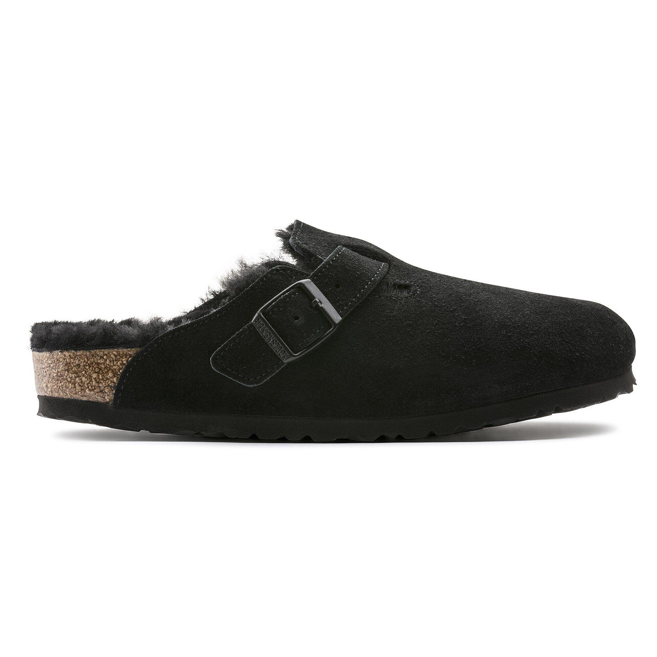 Birkenstock Boston Suede Shearling Clogs - Unisex