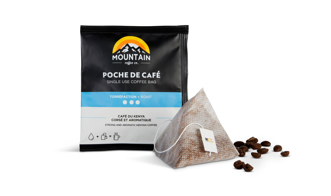 Mountain Coffee Co. Single Serve Coffee Bags Dark Roast 5 Pack