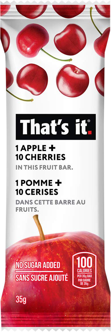That's it. Apple and Cherry Fruit Bar