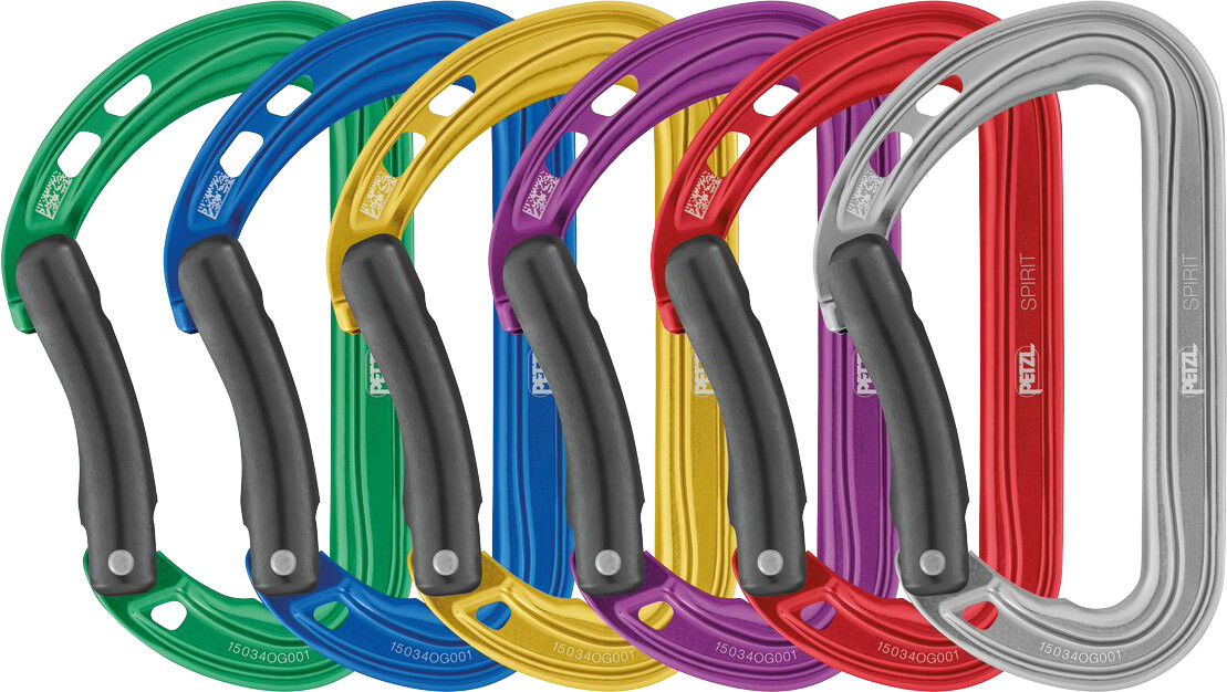 Petzl Spirit Bent Gate Carabiner (6 Pack)