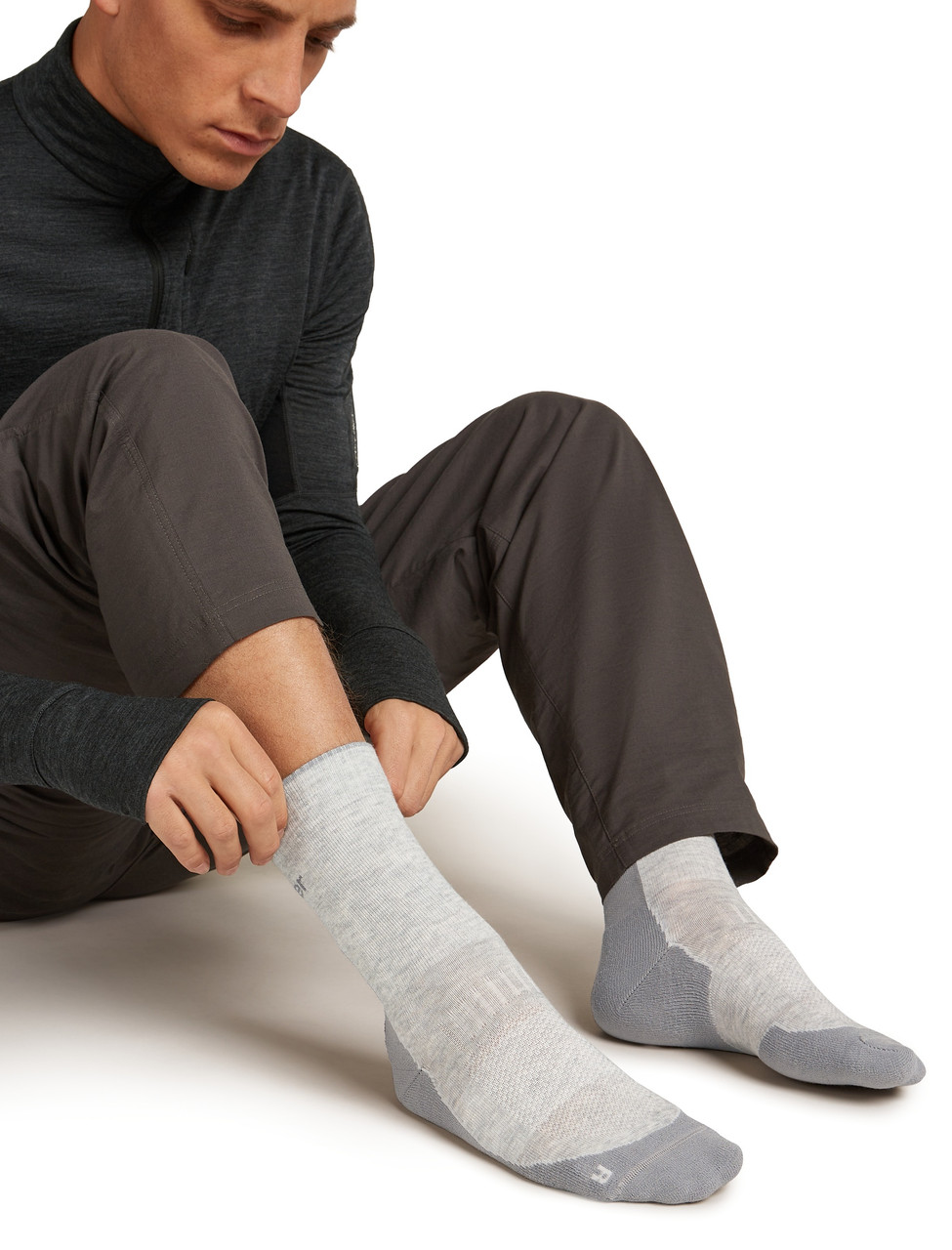 icebreaker Hike+ Light Crew Socks - Men's