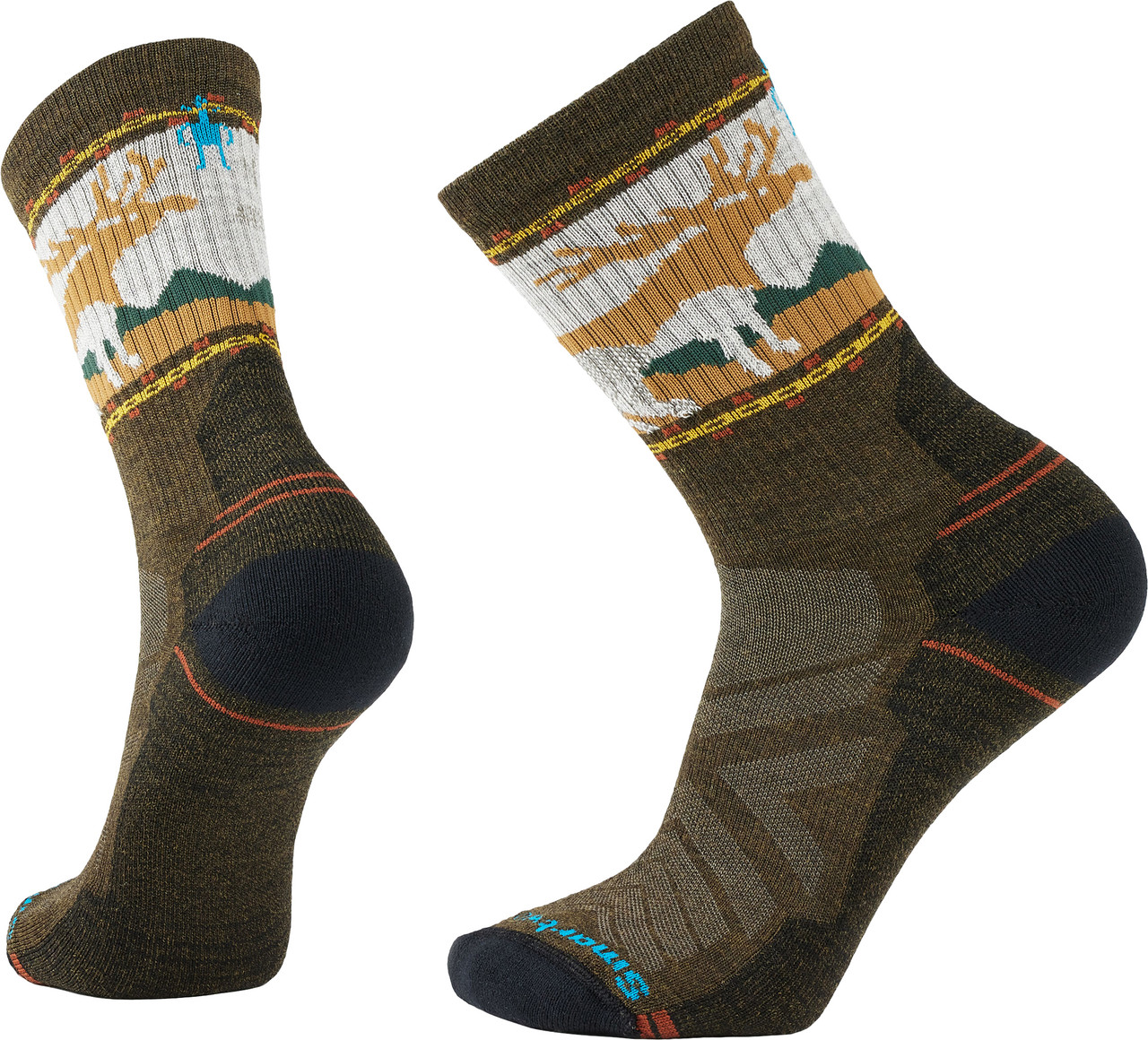 Smartwool Hike Light Cushion Mountain Moose Crew Socks - Unisex