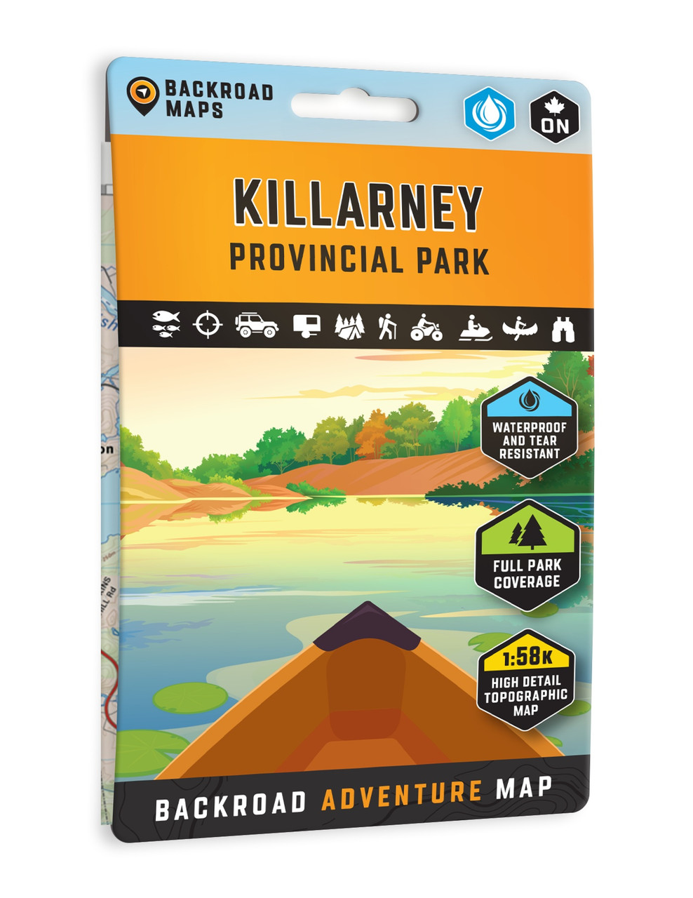 Backroad Mapbooks Killarney Provincial Park Ontario Map