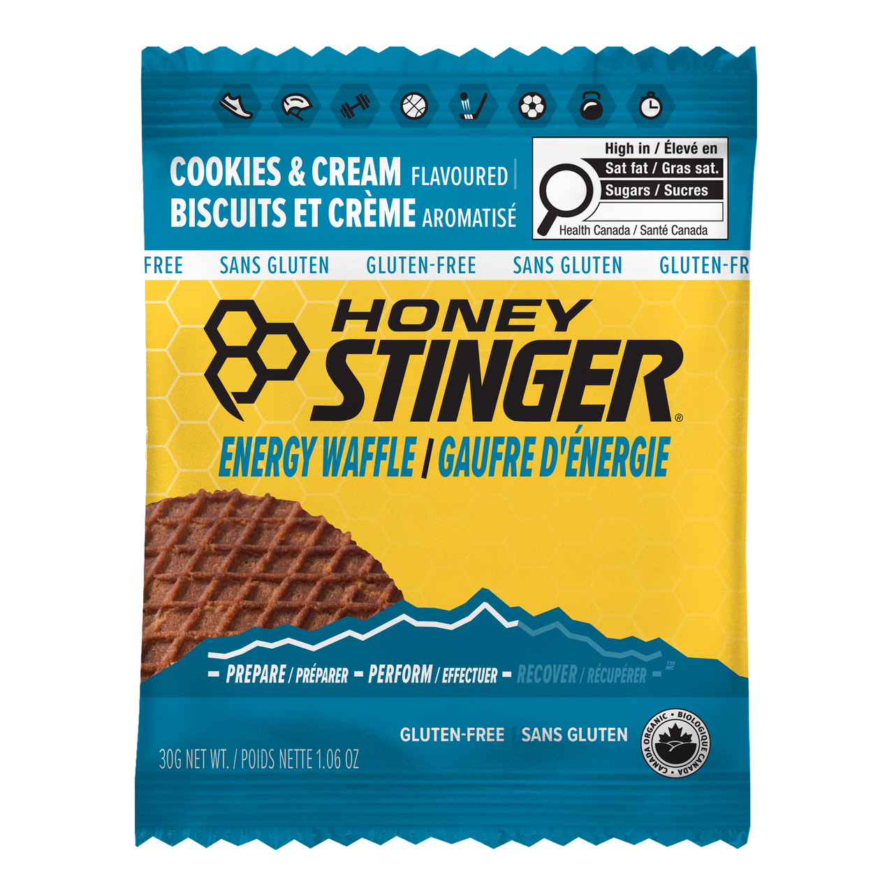 Honey Stinger GF Cookies and Cream Waffle
