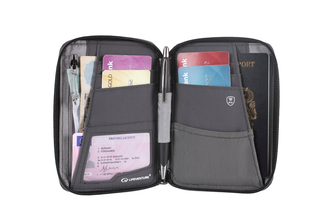 Lifeventure RFID Recycled Mini Travel Wallet - Unisex