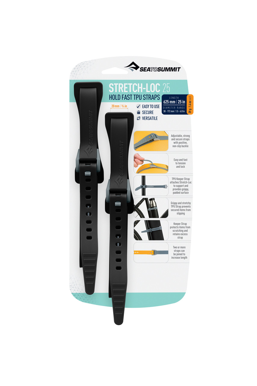 Sea To Summit Stretch-Loc TPU Straps 25 - 2 Pack