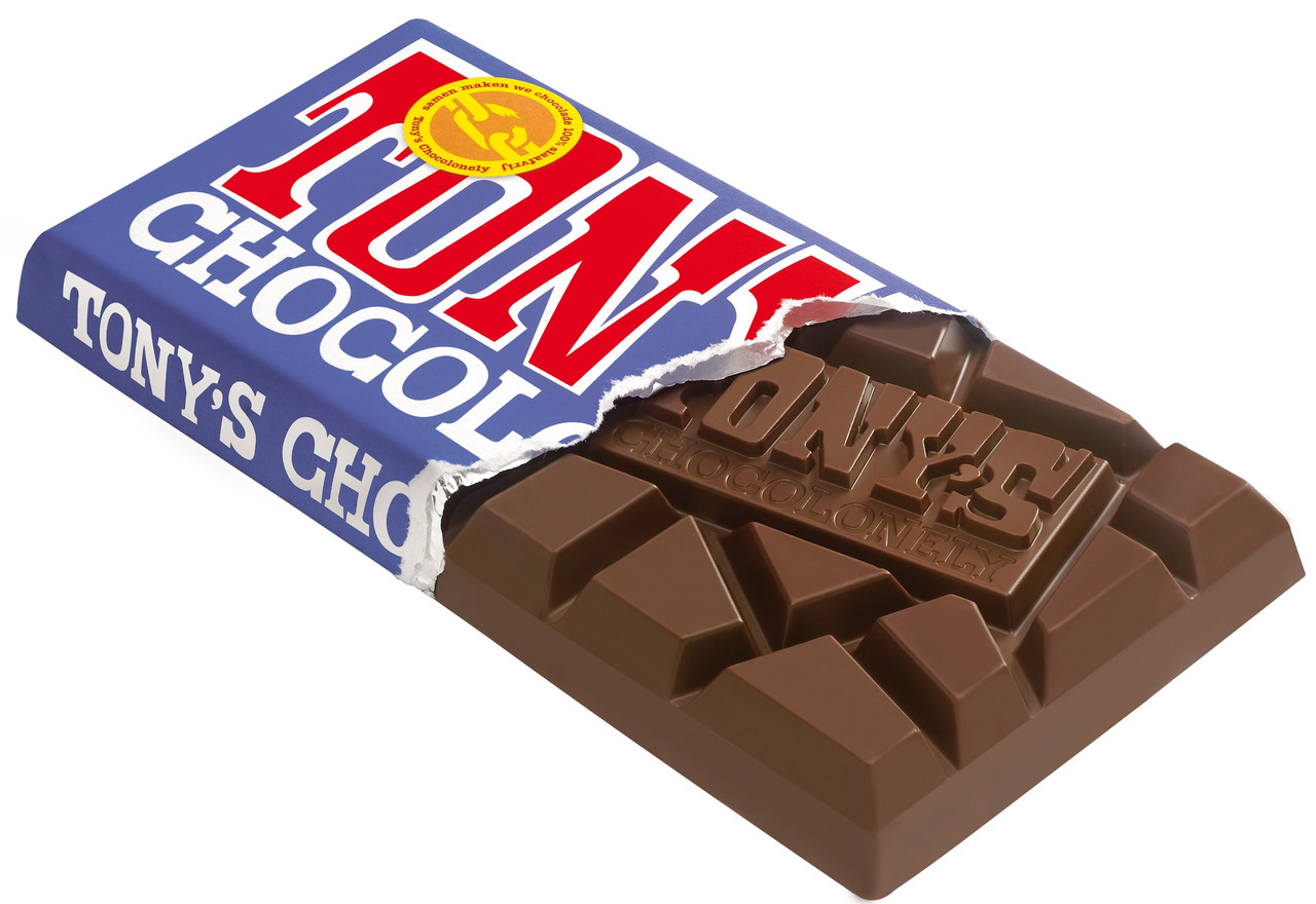 Tony's Chocolonely Milk Chocolate Pretzel Toffee Bar