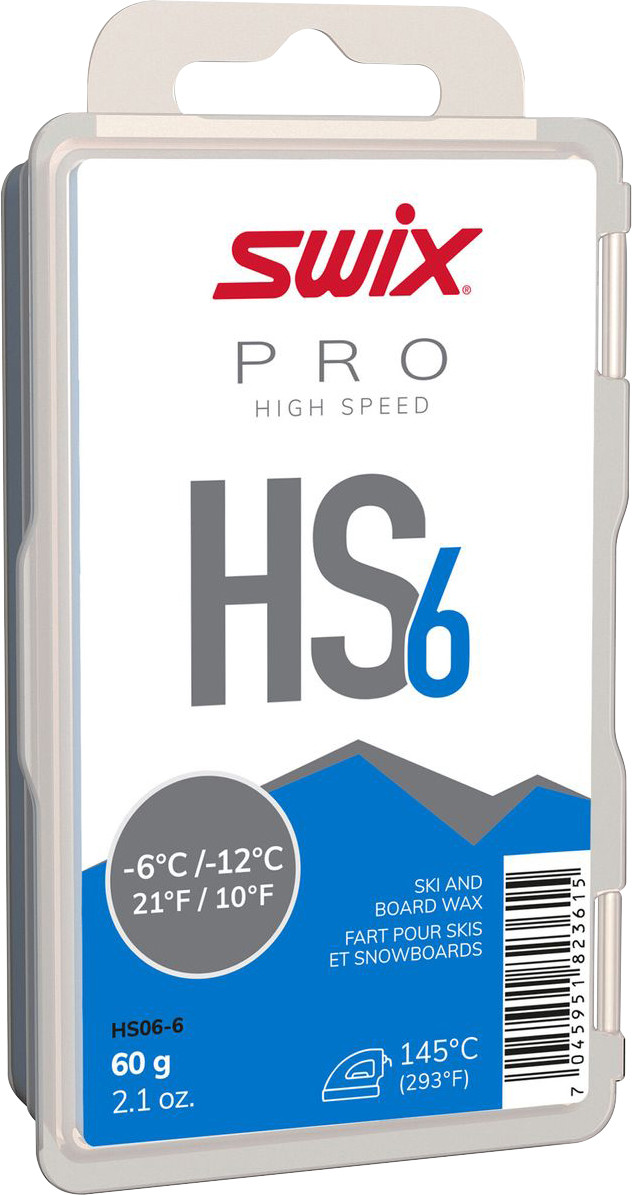 Swix HS6 Glide Wax (-12C to -6C) 60G