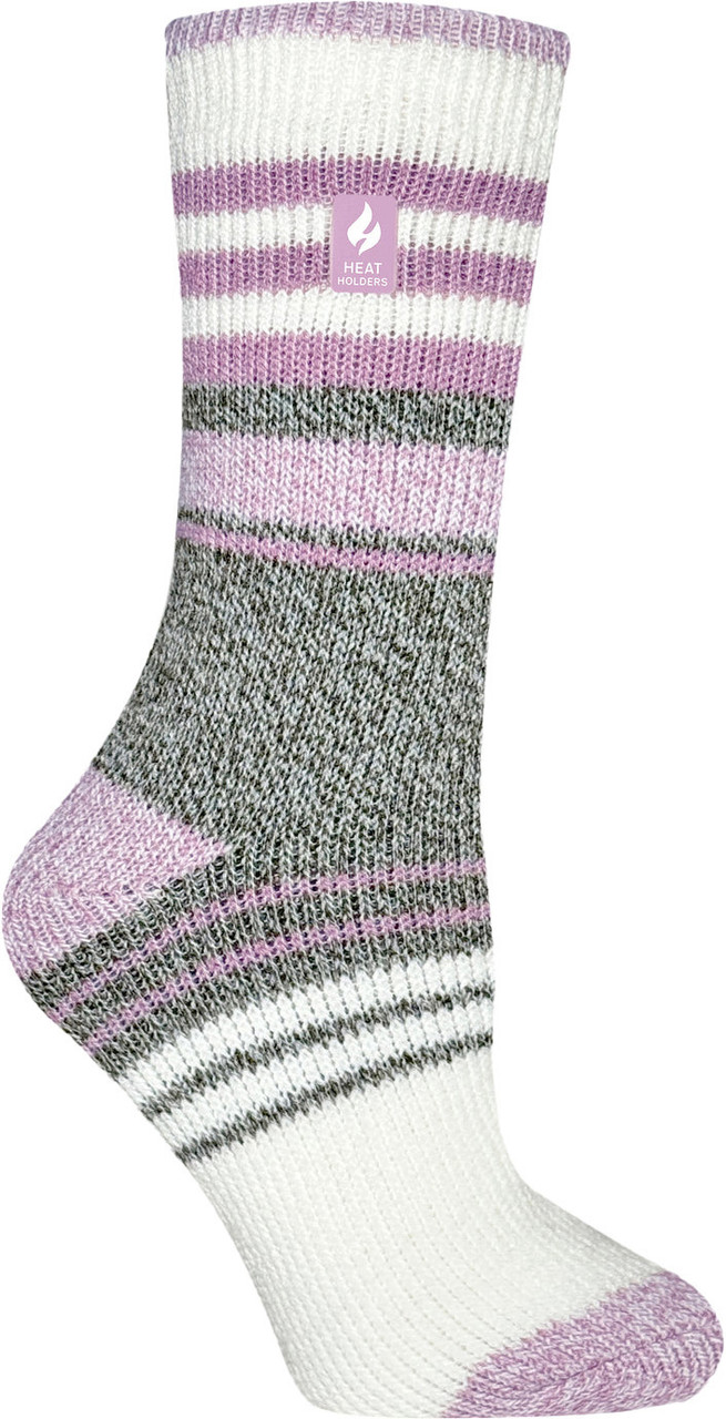 Heat Holders Chloe Stripe Crew Socks - Women's