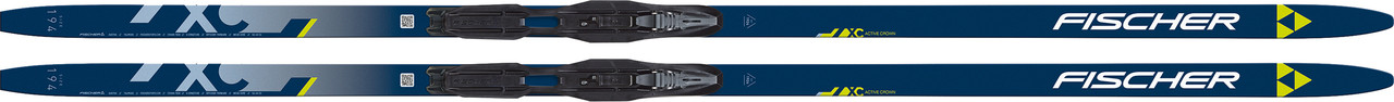 Fischer Active Crown Mounted Skis With Compact Step-In Ifp