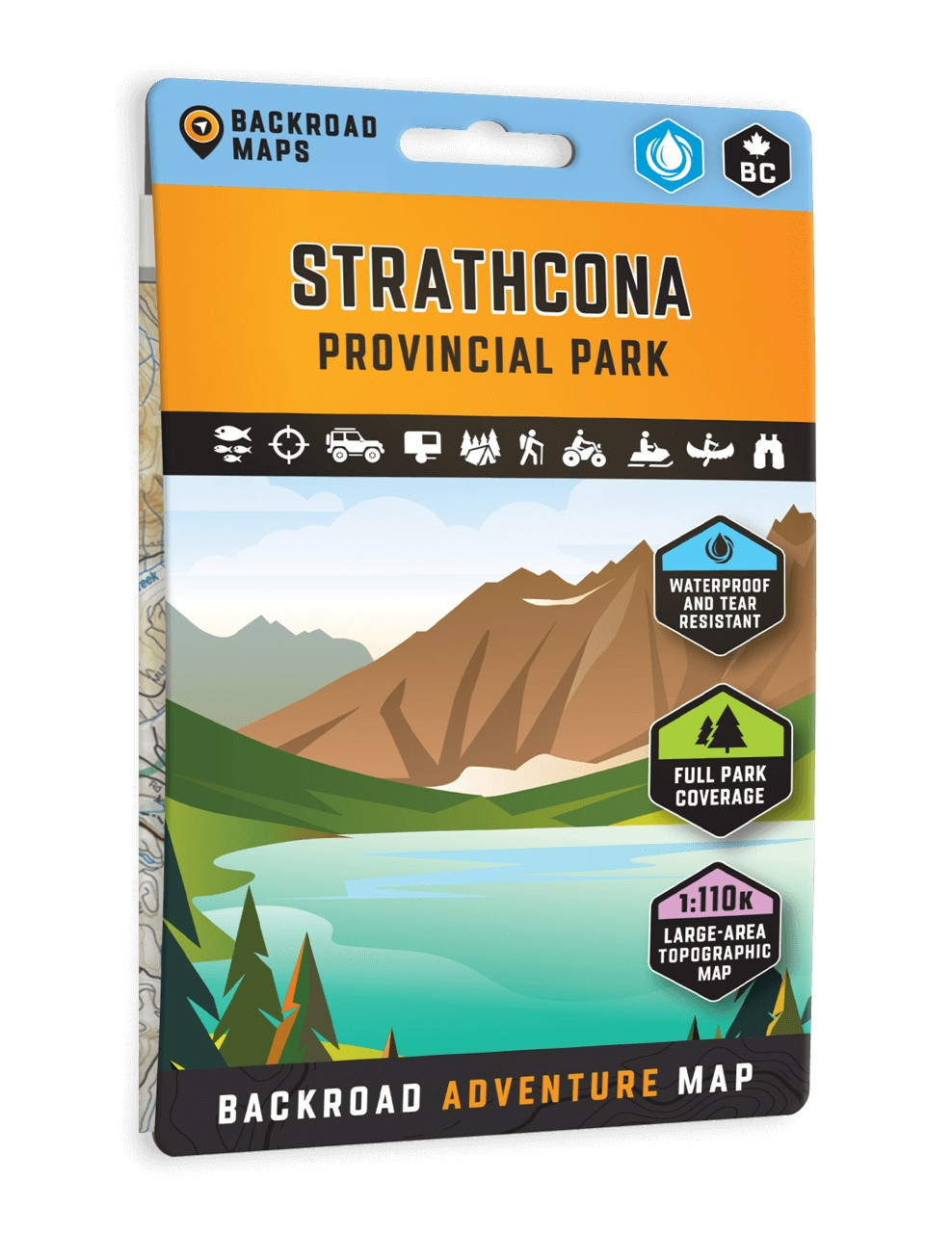 Backroad Mapbooks Strathcona Provincial Park BC Map