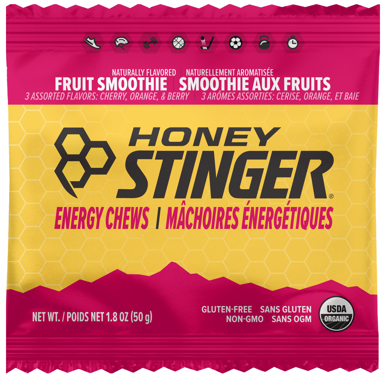 Honey Stinger Organic Energy Chews Fruit Smoothie