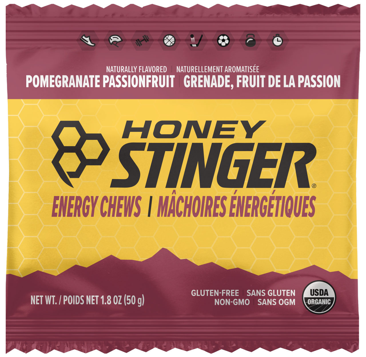 Honey Stinger Organic Energy Chews Pomegranate
