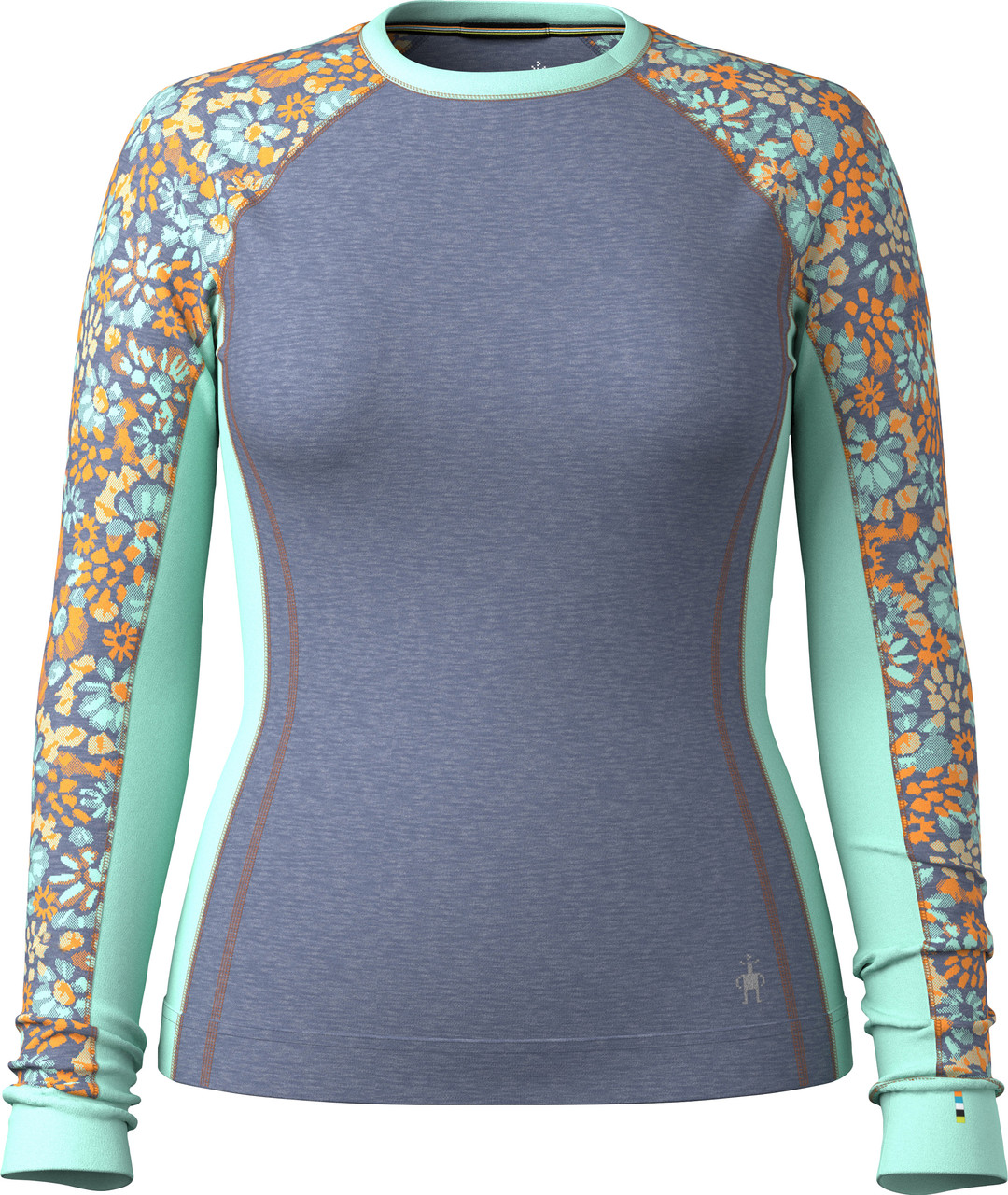 Smartwool Classic Thermal Merino Base Layer Colorblock Crew - Women's