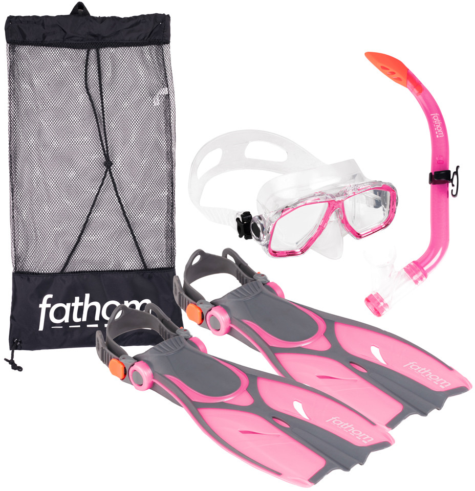 Fathom Aruba Junior Mask, Snorkel and Fin Set - Children to Youths
