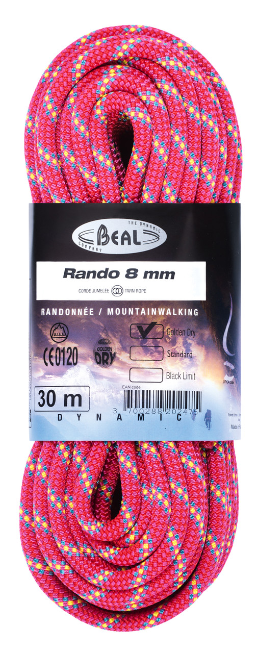Beal Rando 8mm Golden Dry Rope