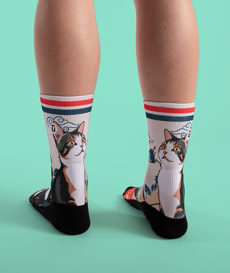 Outway Meow Youth Crew Socks - Youths