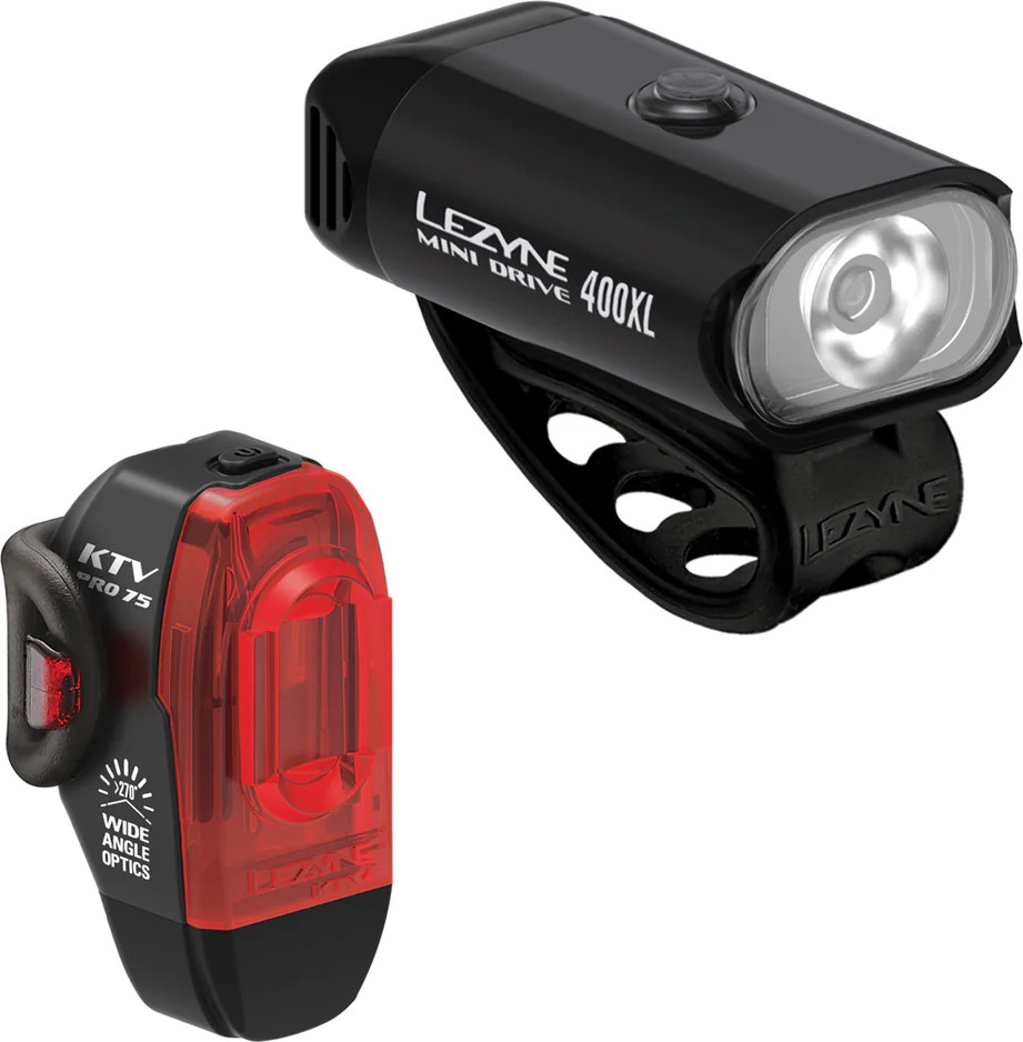 Lezyne Mini Drive 400XL/KTV Pro Drive Light Set