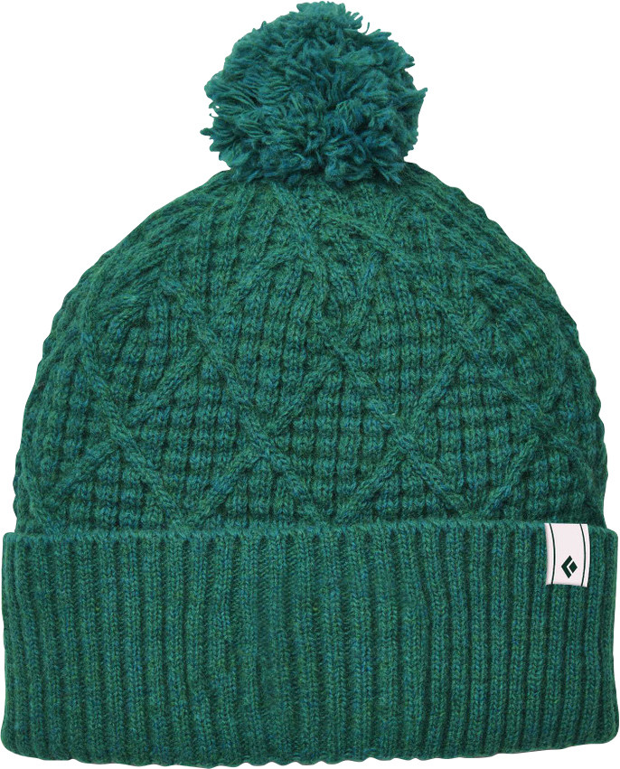 Black Diamond Cable Cuff Pom Beanie - Unisex