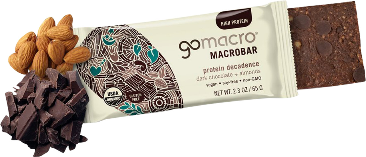 GoMacro Dark Chocolate + Almonds Protein Bar