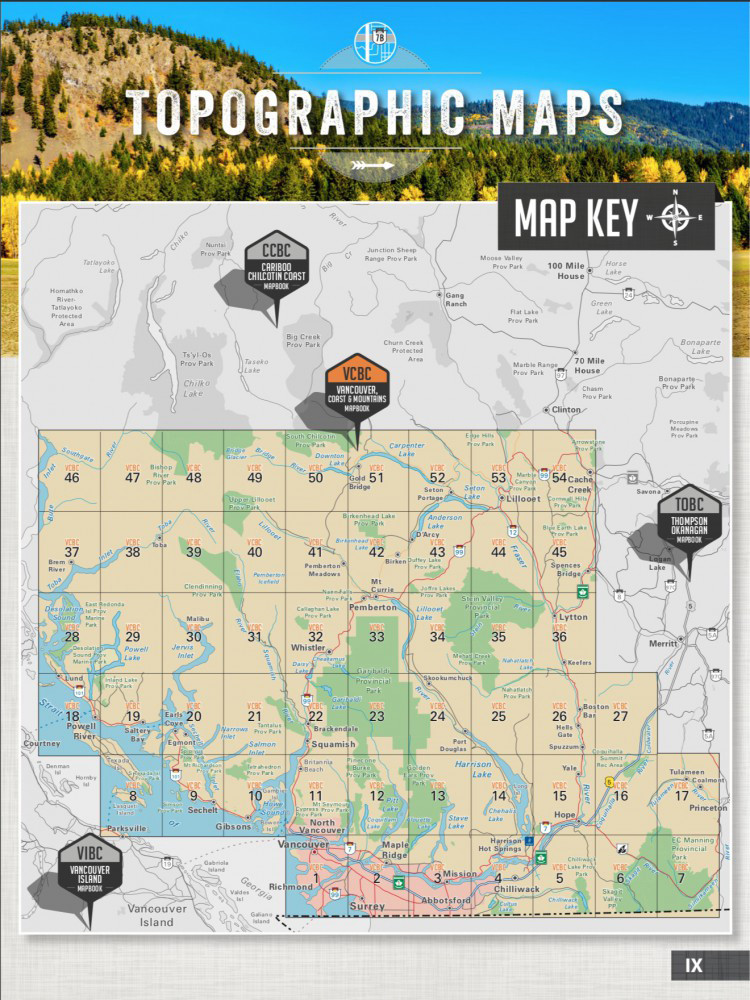 Backroad Mapbooks Vancouver, Coast & Mountains BC