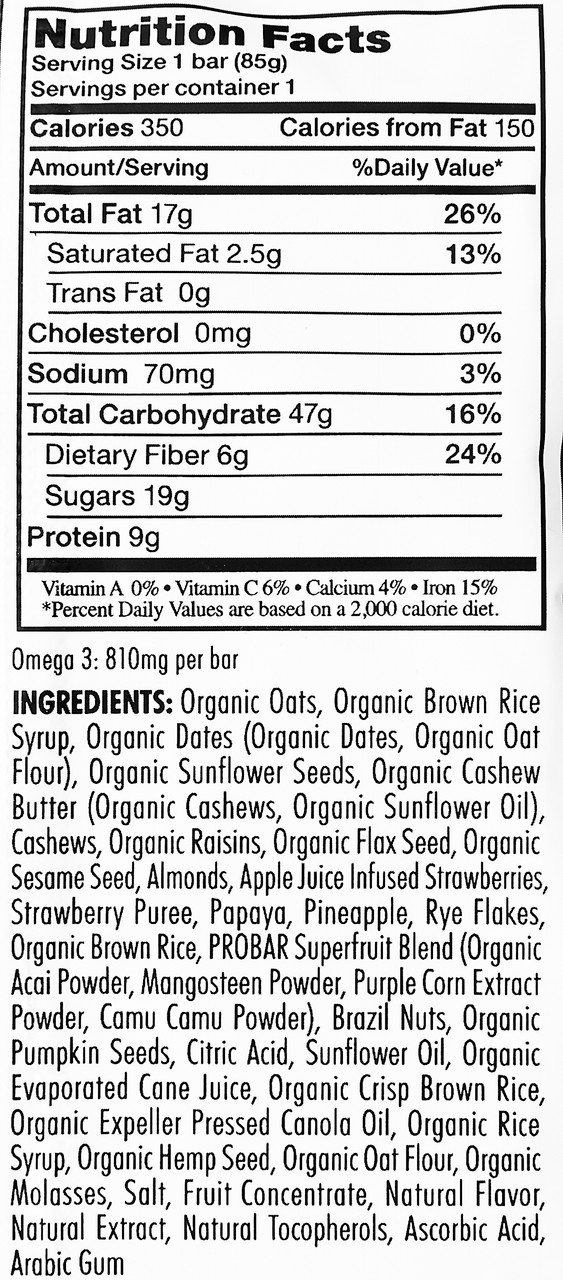 Probar Superfruit Slam Bar (Meal)