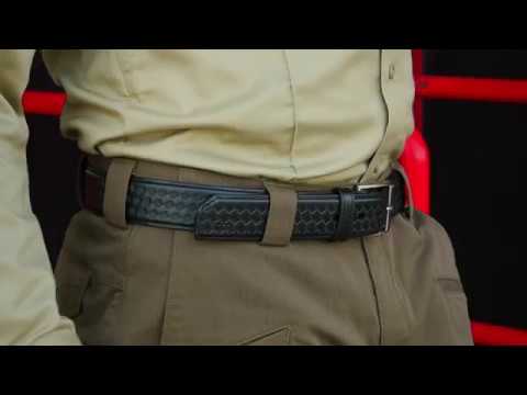 1.5" Basketweave Leather Belt