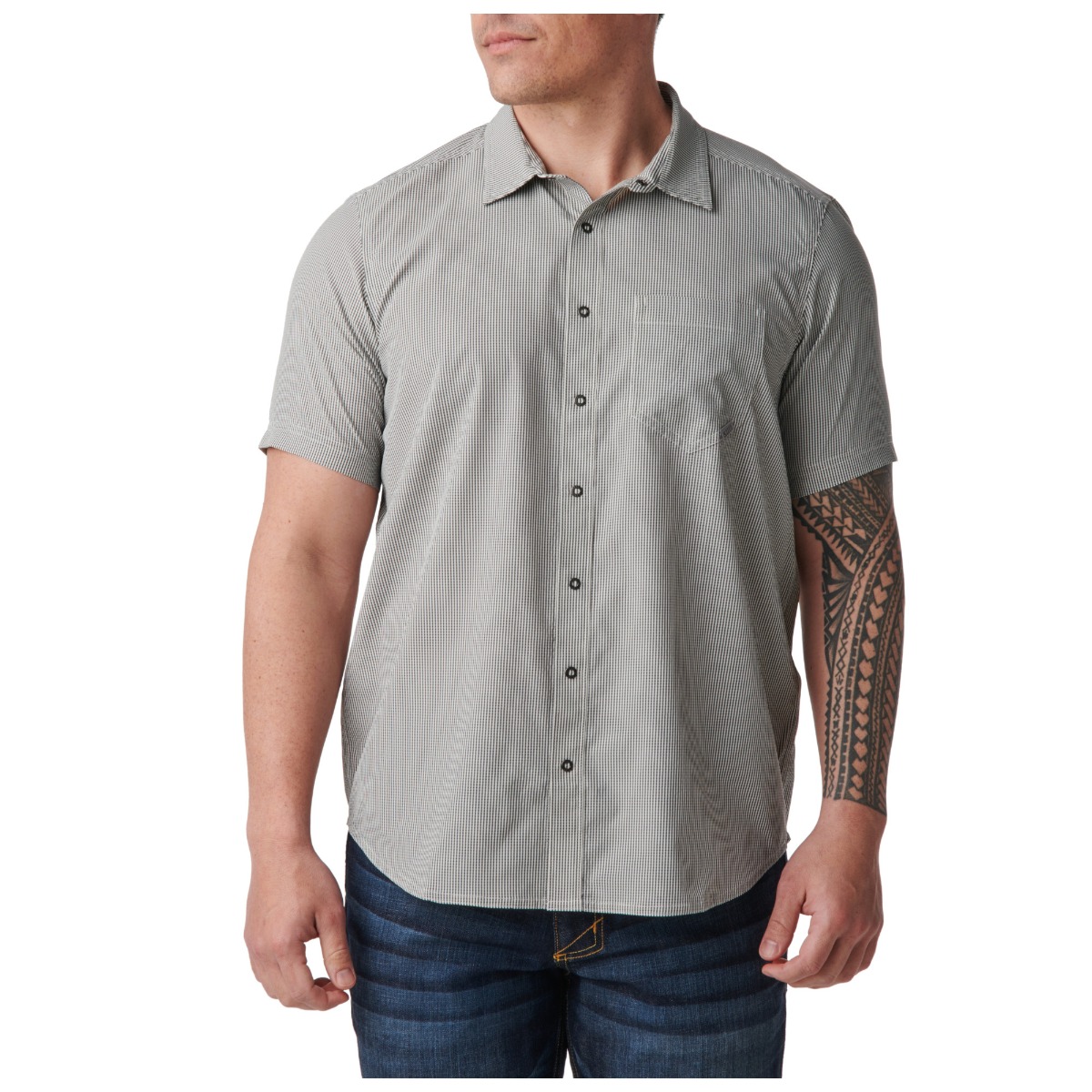 Omar Gingham Short Sleeve Shirt