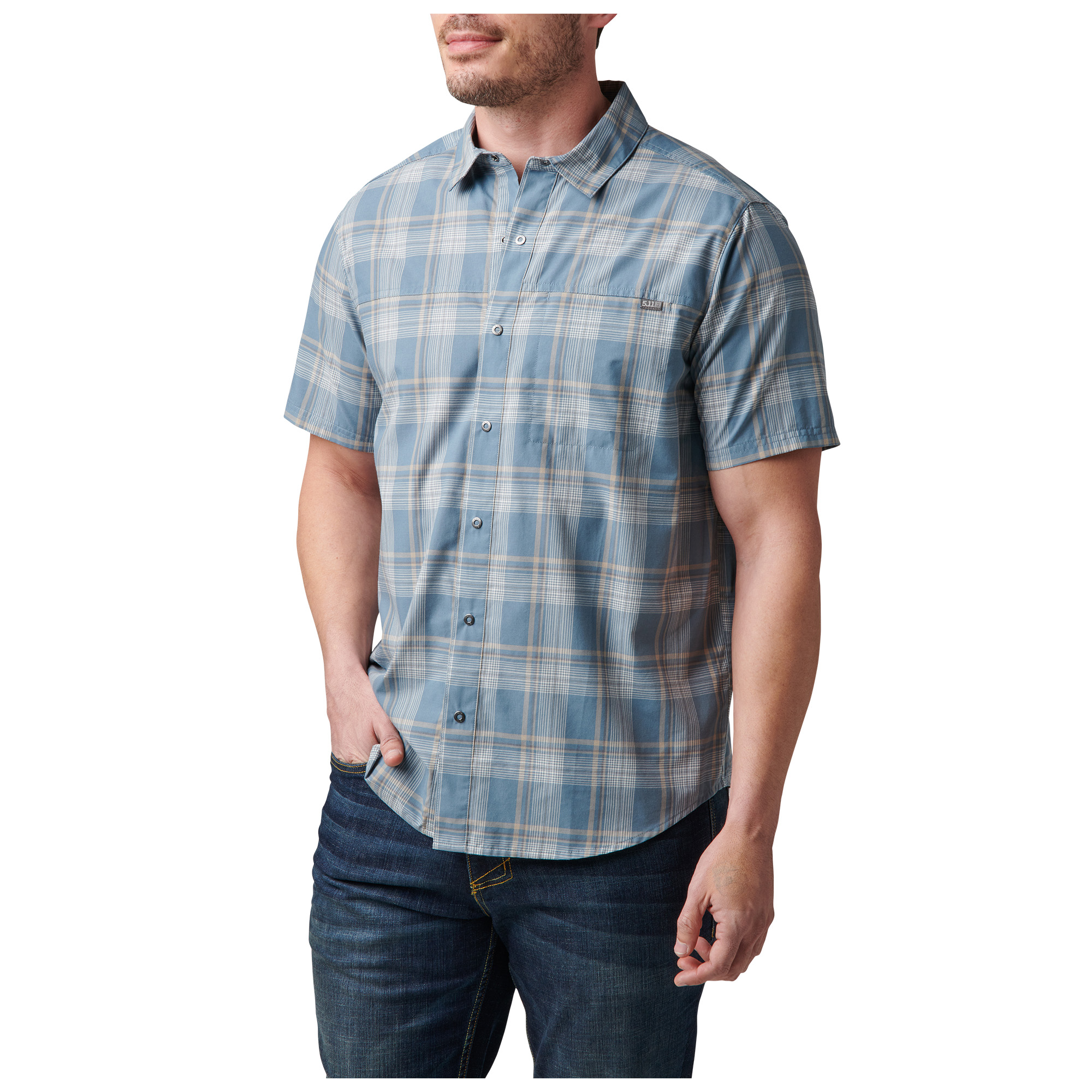 Gunther Short Sleeve Plaid Shirt