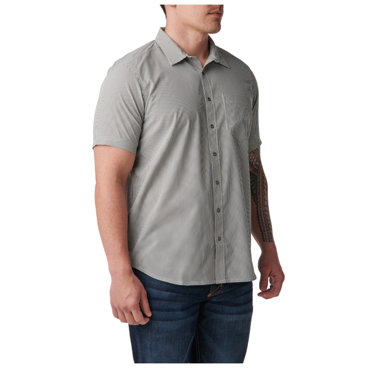 Omar Gingham Short Sleeve Shirt