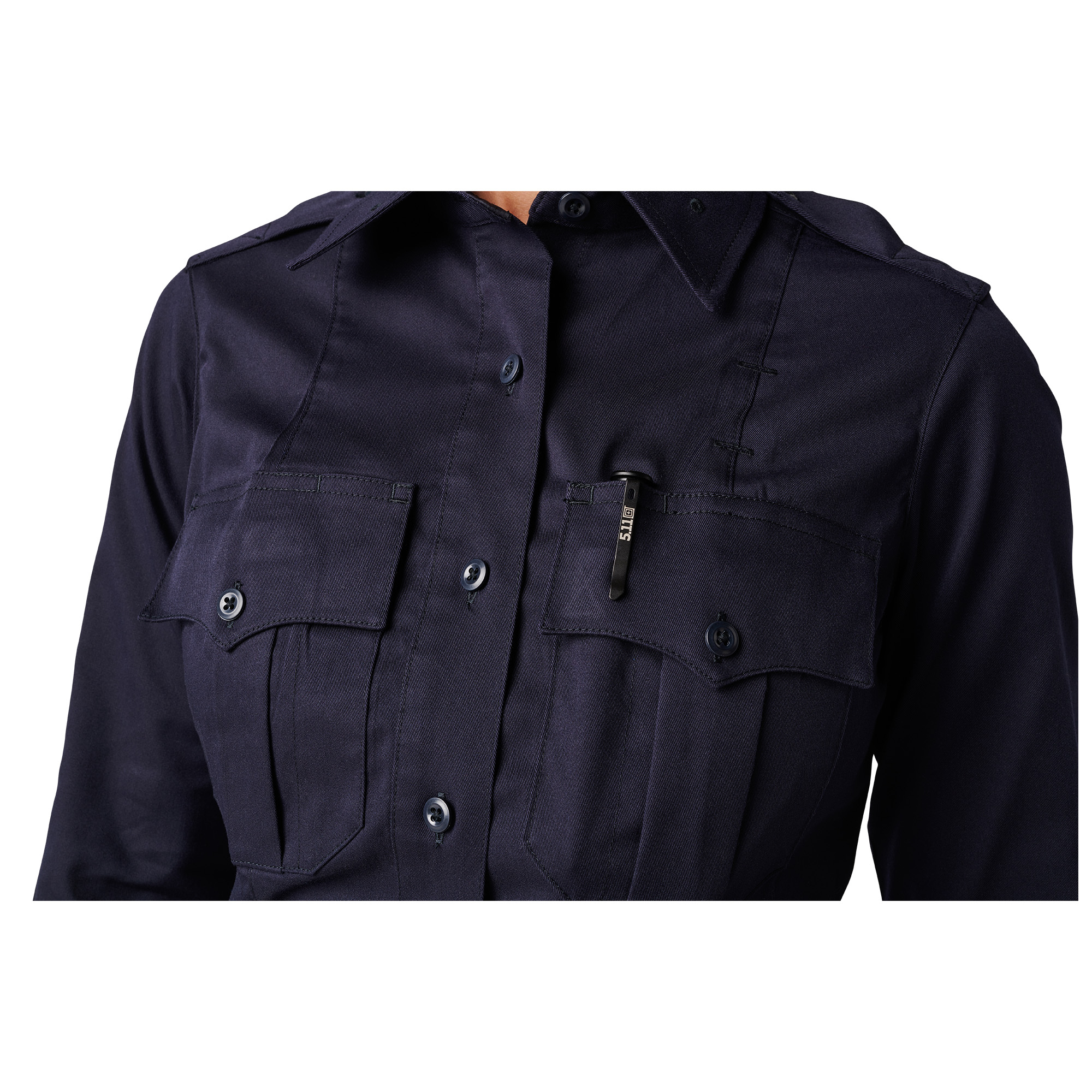 Womens NYPD Stryke Twill Long Sleeve Shirt