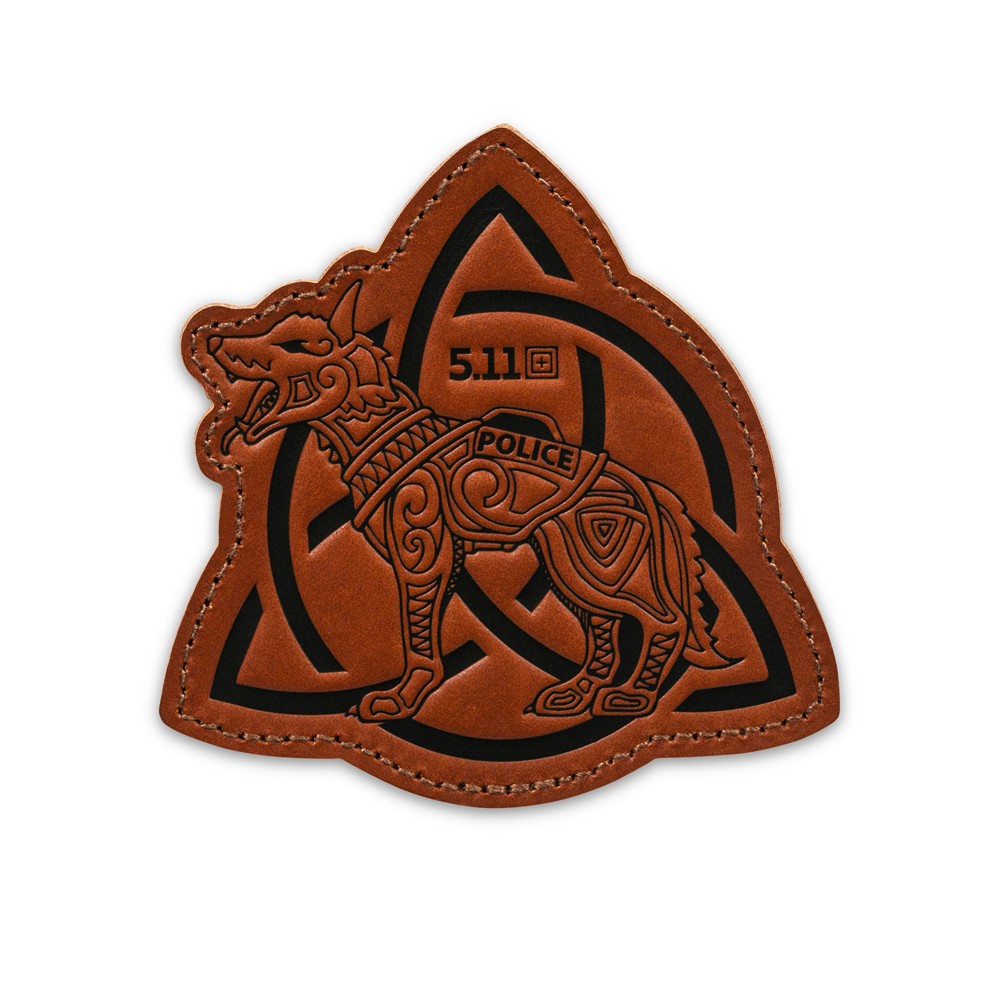 Embossed Celtic Police Dog Patch