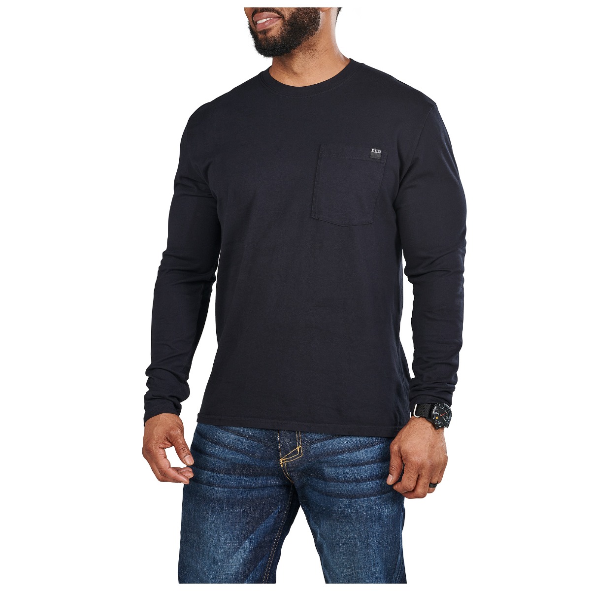 Elite Long Sleeve Pocket Tee
