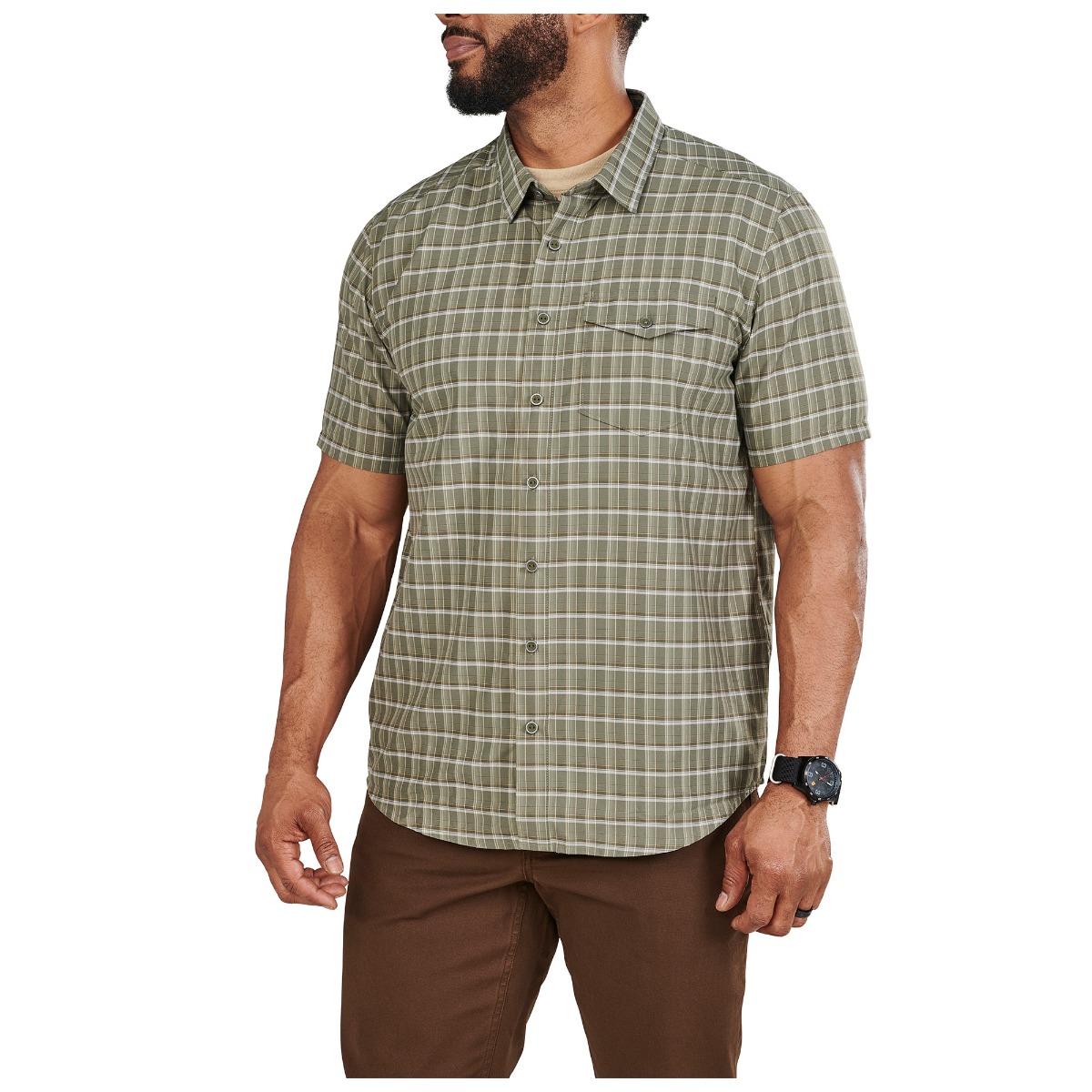 Aiden Short Sleeve Plaid Shirt