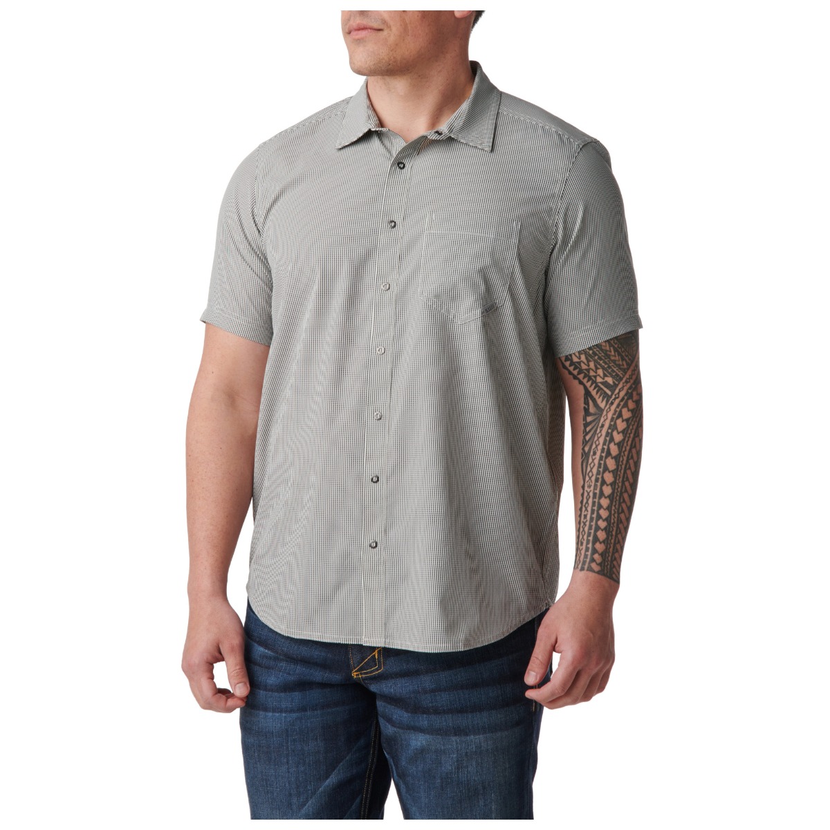 Omar Gingham Short Sleeve Shirt