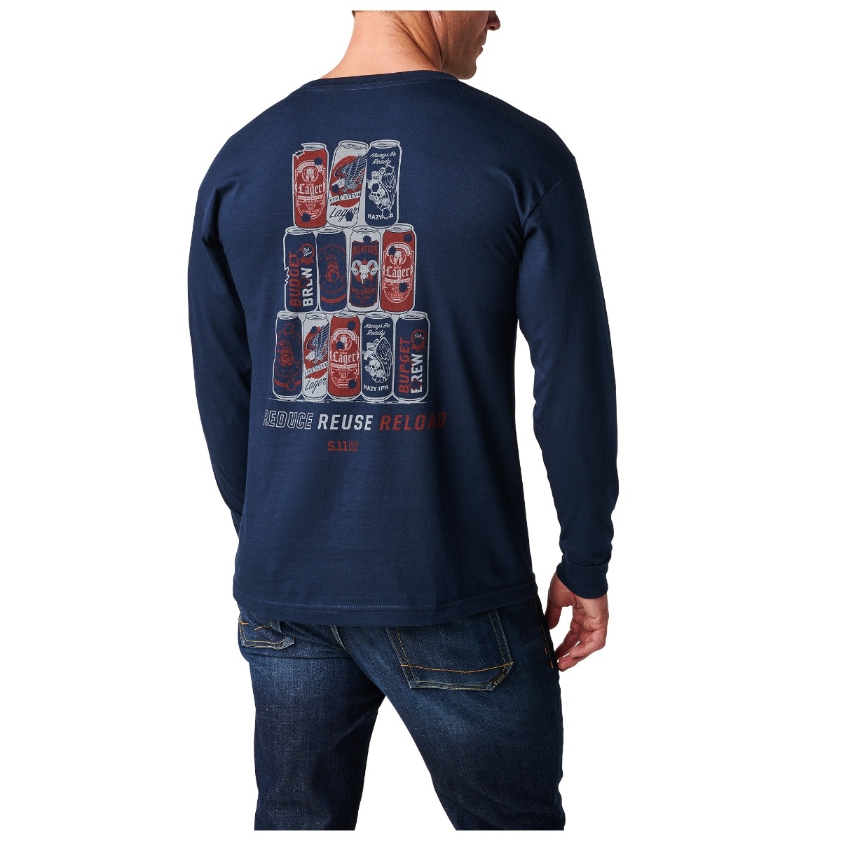 Beer Can Shooting Long Sleeve Tee