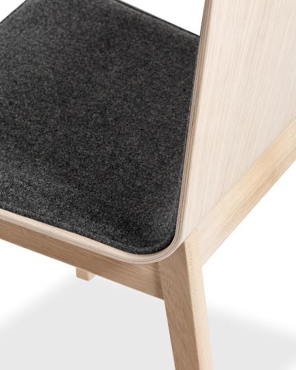 SM 807 Dining Chair Wooden Legs (Upholstered Shell)