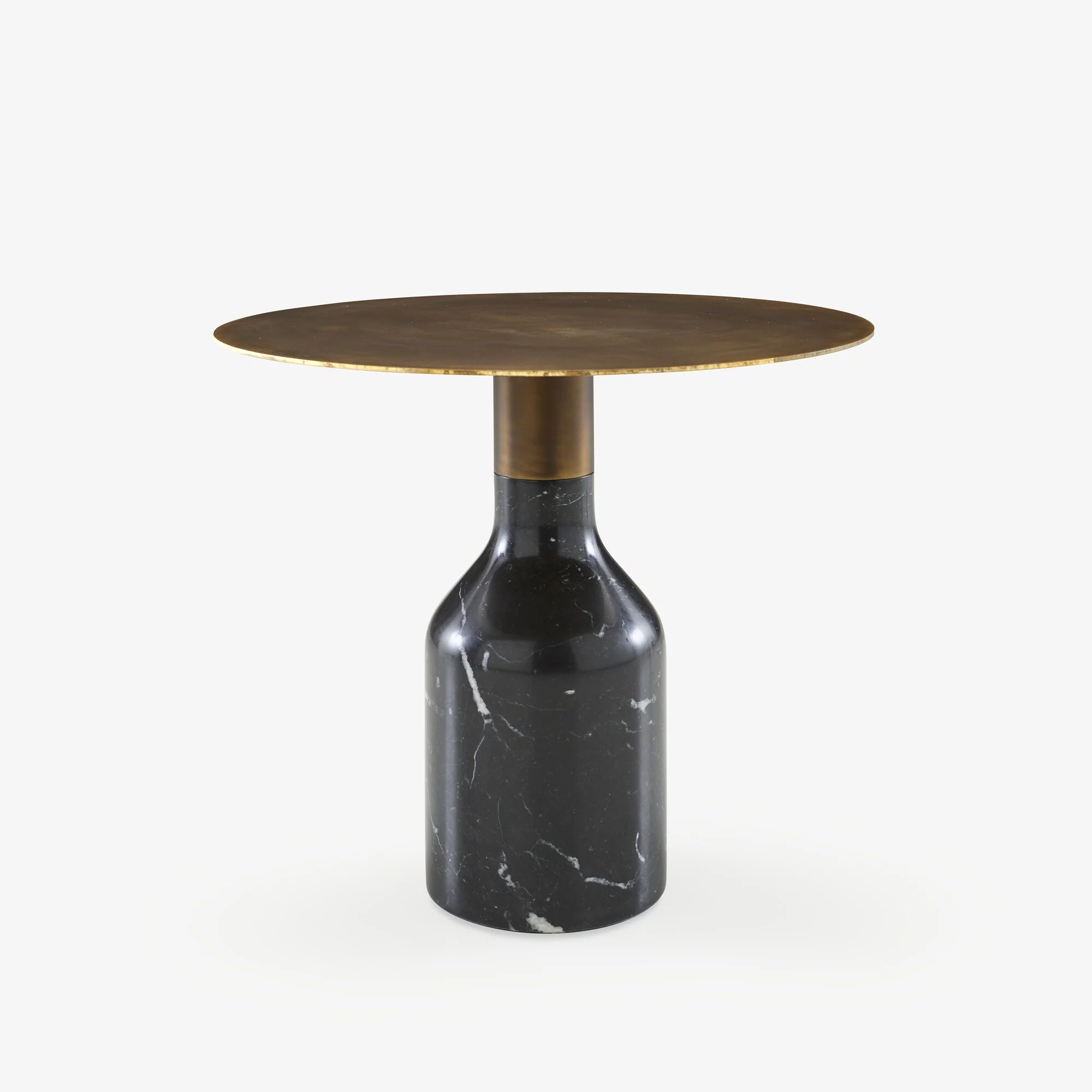 Oxydation Occasional Table Base In Marquinia Marble