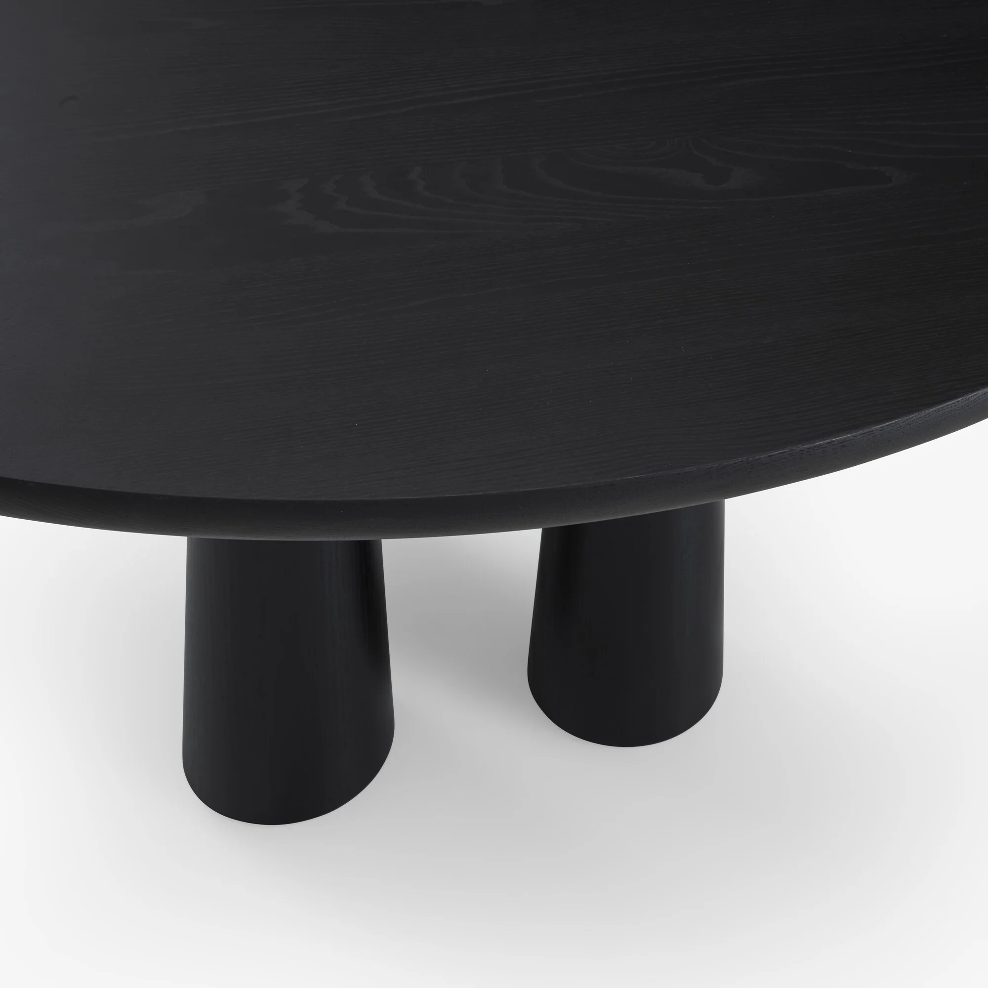 Hashira Dining Table Base In Black Stained Ash