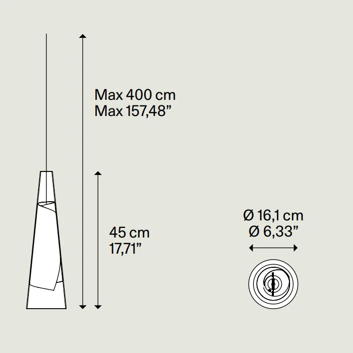 Cono Di Luce Small Cluster Suspension Lamp